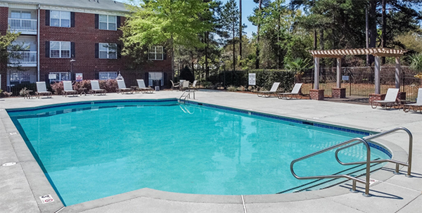 resort style outdoor pool